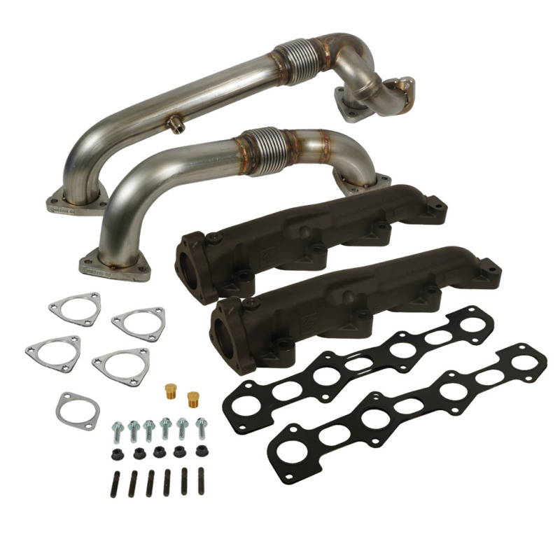Ford F-450 Super Duty Performance Exhaust - BD Diesel - Exhaust Manifold & Up-Pipe Kit - `08-`10 Ford F-450 Super Duty Performance Exhaust - BD Diesel - Exhaust Manifold & Up-Pipe Kit - `08-`10